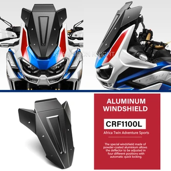 На предното стъкло на мотоциклет За Honda CRF1100L CRF 1100 L Africa Twin Adventure Sports 2020 2021 - Алуминиев Ветрозащитный екран