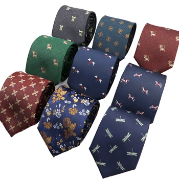 Модерен Случайни Вратовръзка 8 см, С Геометричен Модел на Животното Цвете, Вратовръзка, Мъжки Сватбен Подарък, Аксесоари За Дрехи