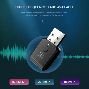 Автомобилен Bluetooth 5.1 FM01 Предавател Приемник Хендсфри Предизвикателство Mini USB Мощност Комплект за Кола Auto Безжична Стерео Аудио За Автомобил, Fm Радио
