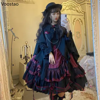 Винтажное Викторианска Готическа Рокля в стил Лолита