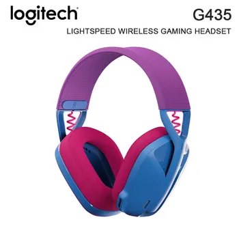 БЕЗЖИЧНА ДЕТСКА СЛУШАЛКИ Logitech G435 LIGHTSPEED със Съраунд Звук 7.1, Съвместима със Слушалки за PC Геймърите