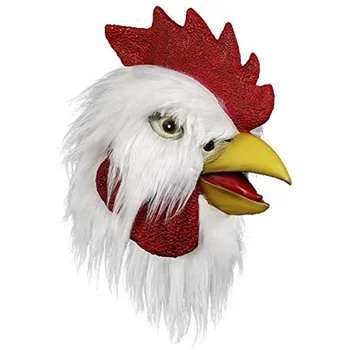 Латексова маска На животното На Хелоуин Новости Костюмированной Партита Петел Cosplay Подпори, аксесоари пилешки маска едно парче