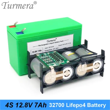 Акумулаторна батерия Lifepo4 32700 12V 4S1P 12,8 V 7Ah с 4S 40A Балансирана система BMS за непрекъсваеми токозахранващи устройства и електрически лодки Turmera