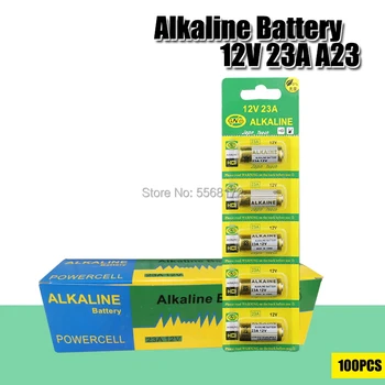 100шт алкална суха батерия 23A 12v CA20 K23A L1028 23AE 21 в а23 23GA часовници batteri електронна играчка за еднократна употреба батерия