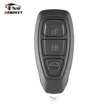 Dandkey 3 Бутона Smart Key Shell за Носене на Ключодържател За Ford Mondeo Спечелване Kuga Fiesta Focus Titanium Калъф За Ключове на Автомобила HU101 Нож