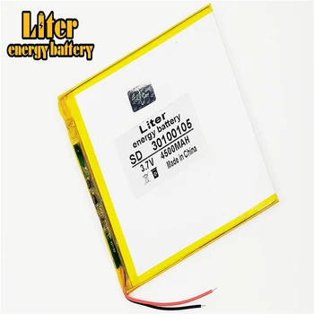най-добрите литиево-полимерна батерия 30100105 3.7 V 4500mah живот mobile power САМ tablet