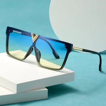 Kenbo Eyewear 2022 Модерни Стилни Нюанси На Правоъгълни Луксозни Слънчеви Очила Private Label Квадратни Извънгабаритни Модерни Дамски Слънчеви Очила