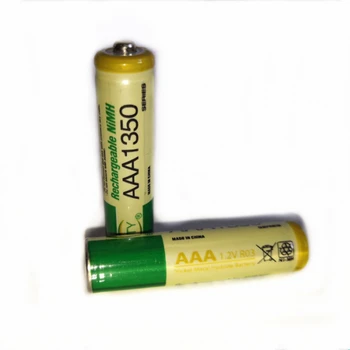 2 бр./лот 1,2 В ААА акумулаторна батерия с висока мощност висока плътност 1350 ма ААА акумулаторна батерия NI-MH батерия