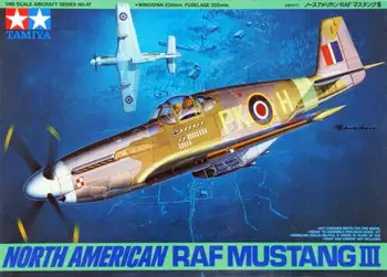 Tamiya 61047 Norteamérica 1/48 Комплект l ' Escala за самолет на RAF Mustang III