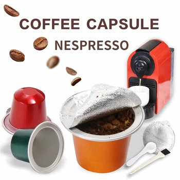 20PCS Кафе Капсули Nespresso С Уплътнителен Стикер на Капака За Производство Многократно Капсули Nespresso за Еднократна употреба Филтри За Кафе Капсули