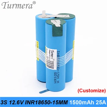 оригинална батерия 18650 15 М inr18650-15 мм, 1500 ма 25A 10,8 В 12,6 В батерия 18650 в опаковка за отвертка инструмент батерия индивидуален пакет
