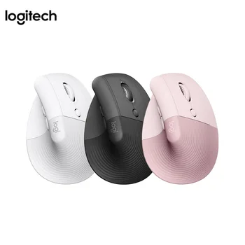 Оригиналната вертикална ергономична мишка Logitech Lift, Безжични Bluetooth мишки, поддръжка на 3 устройства, multiplatform поддръжка, Офис мишка с 6 бутона