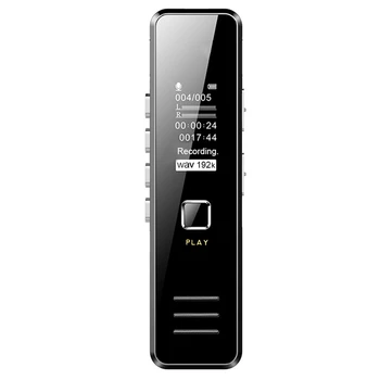 Цифров Диктофон MP3 плейър и Мини Диктофон Поддържа 32 GB TF Карта Професионален Диктофон 20 часа време на запис