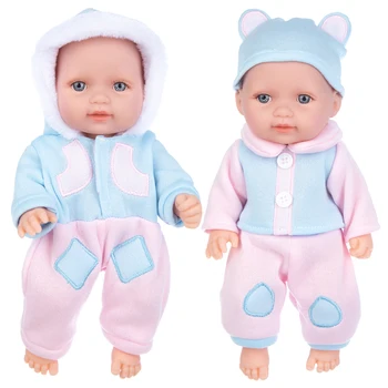 Нови детски Кукли Pop Reborn Silico Bathrobre Vny 28 см Born Poupee Boneca Детски Плюшени Играчки За Момичета