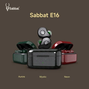 Безжични слушалки Sabbat E16, съвместими с Bluetooth, стереозвук 5,2 Hi-Fi, APTX, дълбок бас, слушалките с шумопотискане CVC8.1, за слушалки