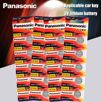 20pcs Panasonic cr1632 бутон клетка монета батерия 3v часовник дистанционно управление на ключовете за колата DL1632 ECR1632 GPCE1632 литиева батерия