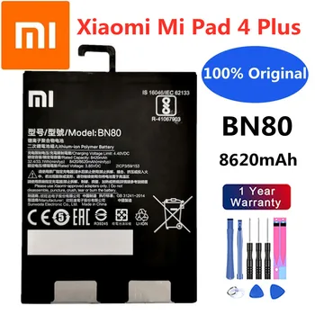 Въведете mi Оригинална Батерия BN80 За Xiaomi Pad4 Plus Tablet 4 Pad 4 Plus Mi pad4 Plus Подмяна на Bateria 