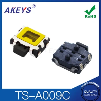 TS-A009C 3 * 3,5 Водоустойчив Осезаемо преминаването 4 pin SMD / SMT с Тактилни ключ с фиксирана колона