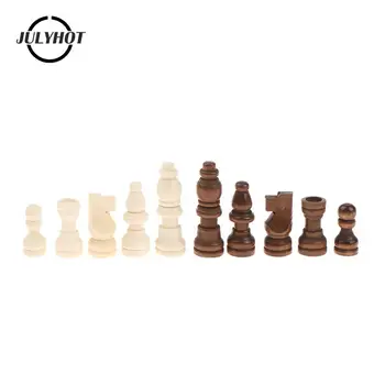 Комплект шах и 2 инча Фигурки на Краля на Шахматната Игра Пешки Фигурка Табла и Дървени Фигури Аксесоари За Развлечения