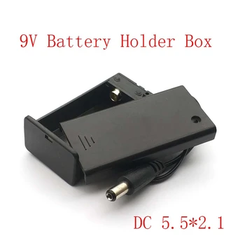 Ново записване, 9, PP3, Държач на батерията, Кутия, Калъф, Кабели, Капачка на ключа за включване/изключване + съединители dc 2,1 мм