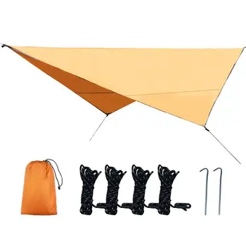 320x250 см Открит Хамак за Къмпинг Палатка на Сянка Водоустойчив Брезент Дъжд Лети UV Градински Навес Навес Козирка Ultralight Подложка За Къмпинг