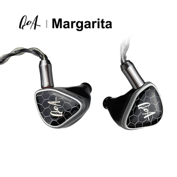 Ушите KINERA QoA Margarita 2EST + 1BA + 1DD с хибриден двигател IEM Earbudsa с подвижни кабелна слушалки 0,78 мм