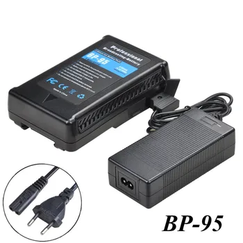 6700 ма BP-95 BP 95, V-Образно, V-образно батерия с почивните дни, зарядно устройство D-Tap за видеокамери Sony BP-L60A BP-IL75, BP-L40A, BP-800S