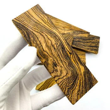 2 елемента Дръжката на ножа е дървен материал, ръчно изработени от дърво DIY 120*40*8 мм