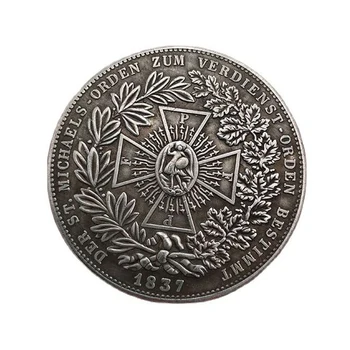 Немската Колекция на Възпоменателни Монети от 1837 г. Лудвиг I, Крал на Бавария Успешна Медал за Спомен Декорация на Дома, Занаяти Монета за Подарък