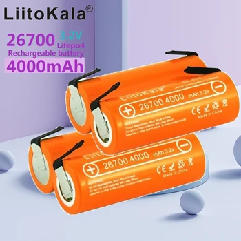 3.2 В LiitoKala Lii-40E 26700 акумулаторна LiFePO4 батерия 4000 mah литиева батерия за 24 e-bike powe + Никел листове направи си САМ