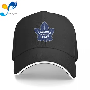 Унисекс Памучен Шапка За Жени И Мъже, Maple Leafs Модерна Бейзболна Шапка Toronto Регулируема Градинска Градинска Шапка