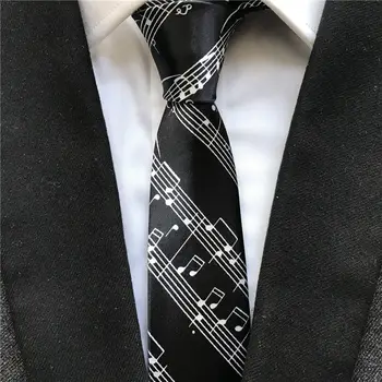 Модни Тесни Вратовръзки, 5 см, Музикални Произведения, Вратовръзки с Принтом, Музикален Маточната Вратовръзка за Мъжете, Детско Шоу