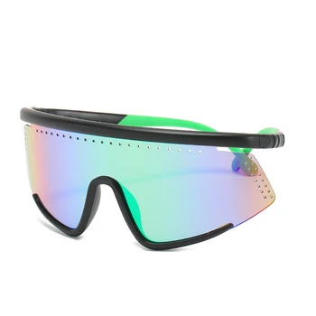 2021 Нови Модерни Слънчеви Очила, Дамски, Мъжки Маркови Дизайнерски Слънчеви Очила С Изпъкнали Очи по-Голяма Рамка Щит с Козирка Мъжки Ветроупорен Очила с UV400