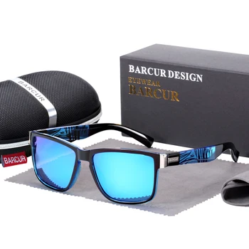 BARCUR Спортни Мъжки Слънчеви очила Поляризирани Слънчеви очила За Шофиране На Открито Женски Oculos de sol