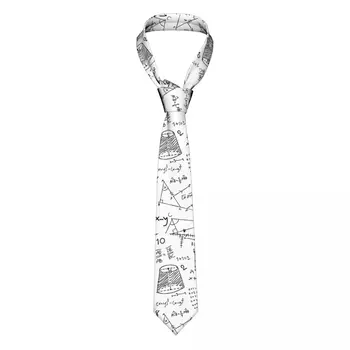 Аз Обичам Математически График Вратовръзка Мъжки Тънък Полиестер 8 см Тесен Математически Училище Вратовръзка Вратовръзки за Мъжки Костюми и Аксесоари Вратовръзка на Сватбата