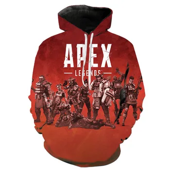 Апекс легенди 3D печатни качулки стрелба Игри Hoody за мъже жени мода големи hoody с качулка хип хоп пуловер Модни палта унисекс 