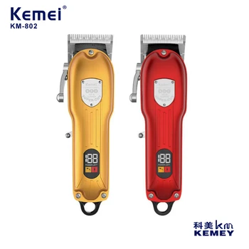 Kemei Професионална Машина за Подстригване на Коса за Мъже Електрическа Машина за Подстригване на Коса с Висока Мощност Акумулаторна Машина за Подстригване на Коса KM-802