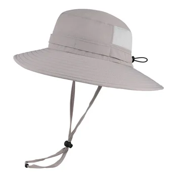 Новият мъжки и дамски еластичната шапка рибар от ледената коприна, градинска мода шапка за туризъм, къмпинг, риболов, козирка, шапка-кофа за пътуване