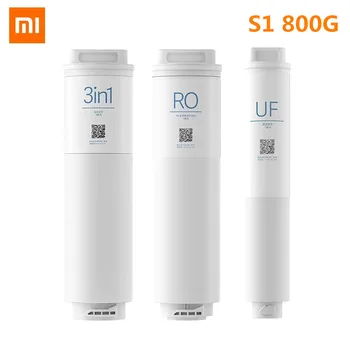 Оригинален Xiaomi за Пречистване на Вода S1 800G Филтър Замяна Филтриране 3 в 1 Комбиниран филтър Филтър за Обратна Осмоза, UV Филтър