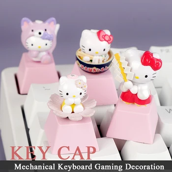 Персонализирани Cartoony котка Keycap За Cherry Mx Преминете Механична Клавиатура на Игралното Украса R4 Карикатури Подарък Персонализирани капачки за ключове 1 Бр
