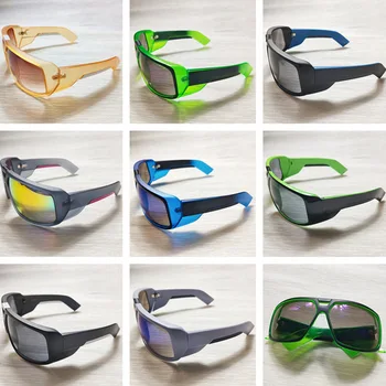 Нови Модни Слънчеви Очила, Спортни Големи Блестящи Улични Очила За Скейтборд Пътуване Светлоотразителни Плажни Мъжки Слънчеви Очила Очила Огледало