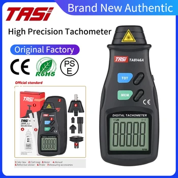 ТАСИ TA8146A/B/C Цифров на Тахометър До 99999 LCD дисплей об/мин Безконтактен Цифров Лазерен Тахометър Скоростомер Измерване на Скоростта на