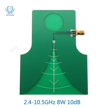2,4-10,5 Ghz, 8 W 10 db UWB Насочена широколентова антена с висок коефициент на усилване на TEM 2,4 G, Предавателната антена