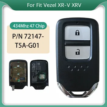 CN003061 Смарт ключ за Fit Vezel XR-V XRV 2 бутона на Дистанционното на ключа на автомобила с 434 Mhz 47 Чип 72147-T5A-G01