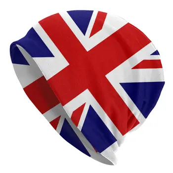 Британски Флаг Union Jack Skullies Шапки Флаг На Великобритания Великобритания Великобритания Шапки, Мъжки Шапки Възрастен Прическа Качулка Вязаная Капачка