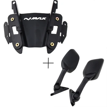 За N-MAX Nmax 155 125 150 2015-2019 Аксесоари за мотоциклети Адаптер за Обратно виждане Странични Огледала Фиксиран Притежателя на Стента Задната Скоба
