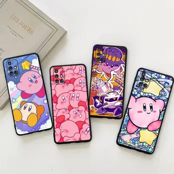 Играчки Сладък Kawaii Звезди Kirbys Калъф За телефон Samsung Galaxy A73 а a53 A13 A03S A52 A72 A12 A81 A30 A32 A50 A80 A71 A51 A31 5 Г