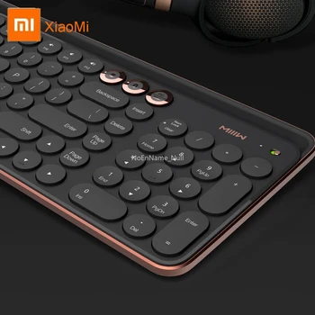 MIIIW Pc Детска Ръчна Безжична Клавиатура Bluetooth Комплект Xiaomi Черно 102 Клавишите на Клавиатурата, за Играта на Лаптопа Windows 10 Android