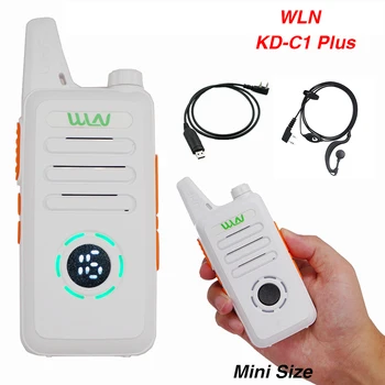 2 елемента WLN KD-C1 Плюс Мини Преносими Радиоприемници KD C1 Двустранно Радио Ham Комуникатор Радио на 16-Канален Мини-Радио