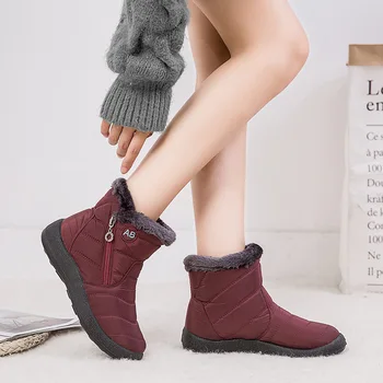 Дамски обувки; Новост 2022 г.; Непромокаеми Зимни Обувки; Дамски Ежедневни Лека зимни обувки; Botas Mujer; Топли зимни обувки
